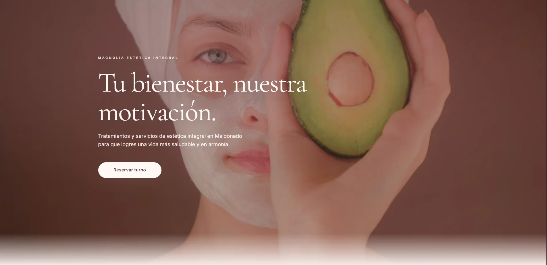 Captura del sitio web de Magnolia Estética Integral